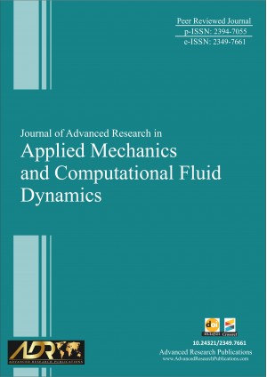 Journal of Advanced Research in Applied Mechanics and Computational Fluid Dynamics Journal of Advanced Research in Applied Mechanics and Computational Fluid Dynamics